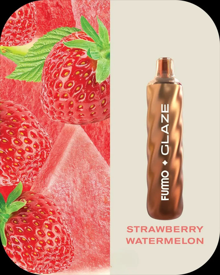 Strawberry Watermelon -FUMMO Glaze 4500 Puffs Disposable Vape 20mg Nicotine in Dubai, UAE