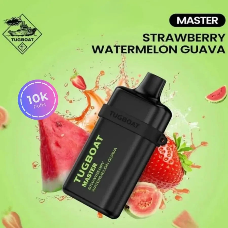 Strawberry Watermelon Guava- Tugboat Master 10000 Puffs Disposable Vape 20mg in Dubai, UAE