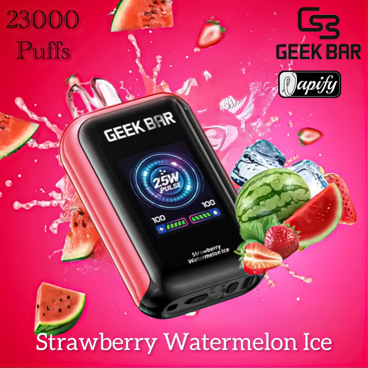 Strawberry Watermelon - Geek Bar 23000 Puffs 50mg Disposable Vape in Dubai, UAE