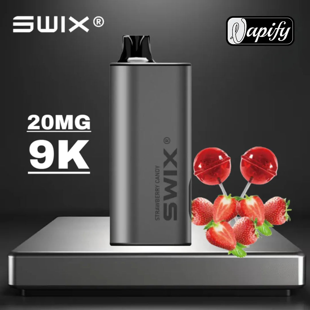 Strawberry Candy  - Swix Mate 9000 Puffs Non-Rechargeable Disposable Vape 20mg in Dubai, UAE