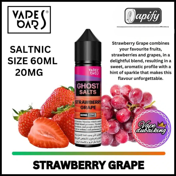 VAPES BARS Ghost Salt Nicotine 20mg of 30ml & 60ml
