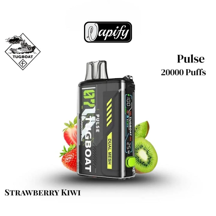 Strawberry kiwi  - Tugboat Pulse 20000 Puffs Disposable Vape 50mg in Dubai, UAE