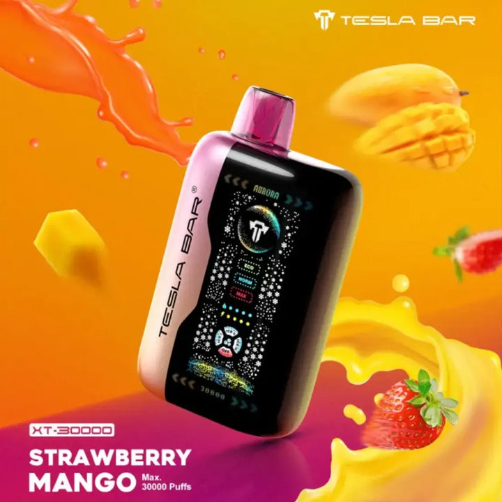 Strawberry mango  - Tesla Bar XT 30000 Puff Disposable Vape 2% Nicotine in Dubai, UAE