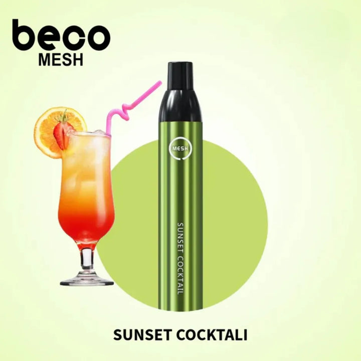 Sunset Cocktali - Vaptio Beco Mesh 2200 Puffs Disposable Vape in Dubai, UAE   