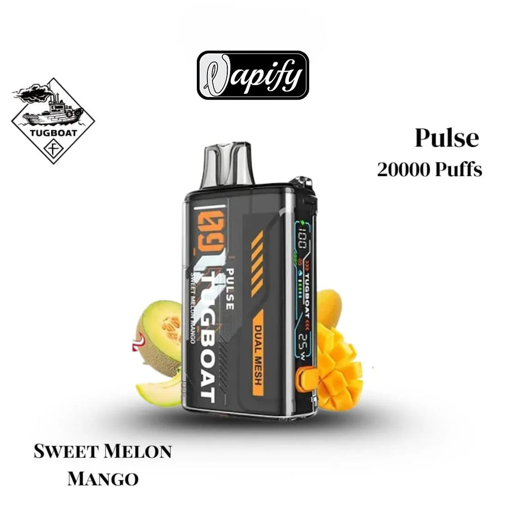 Sweet Melon mango - Tugboat Pulse 20000 Puffs Disposable Vape 50mg in Dubai, UAE