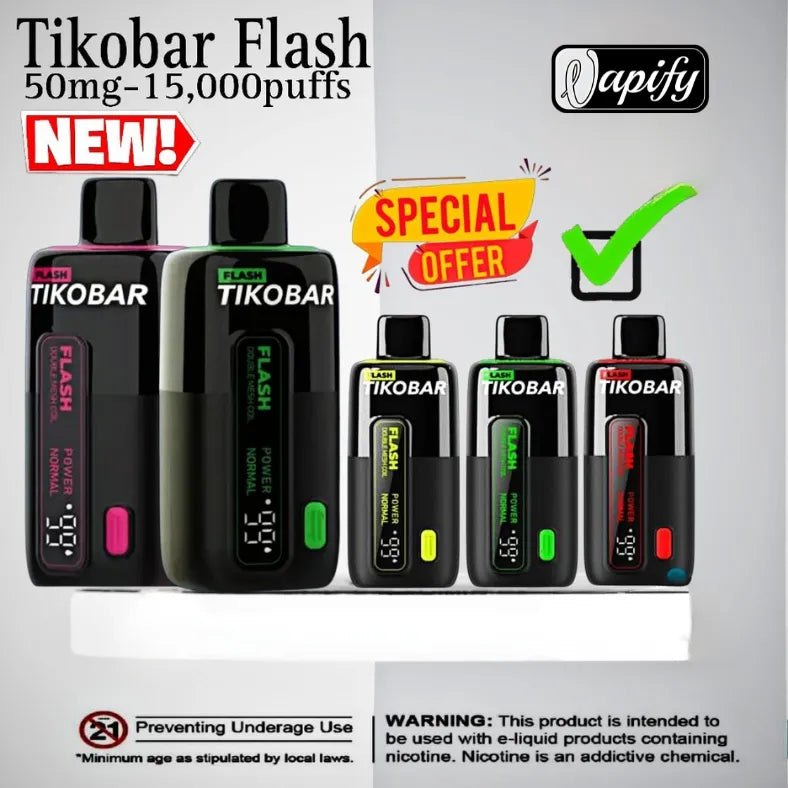 TIKOBARFlash15000Puffs5_NicotineDisposableVape