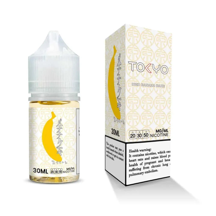 Iced Banana Cake- TOKYO Classic 30ml Salt Nicotine E-Liquid in Dubai, UAE