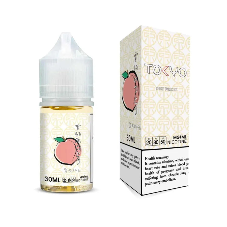Iced Peach- TOKYO Classic 30ml Salt Nicotine E-Liquid in Dubai, UAE