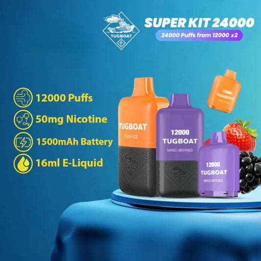 Tugboat Super Kit 24000 Puffs Disposable Vape in Dubai, UAE