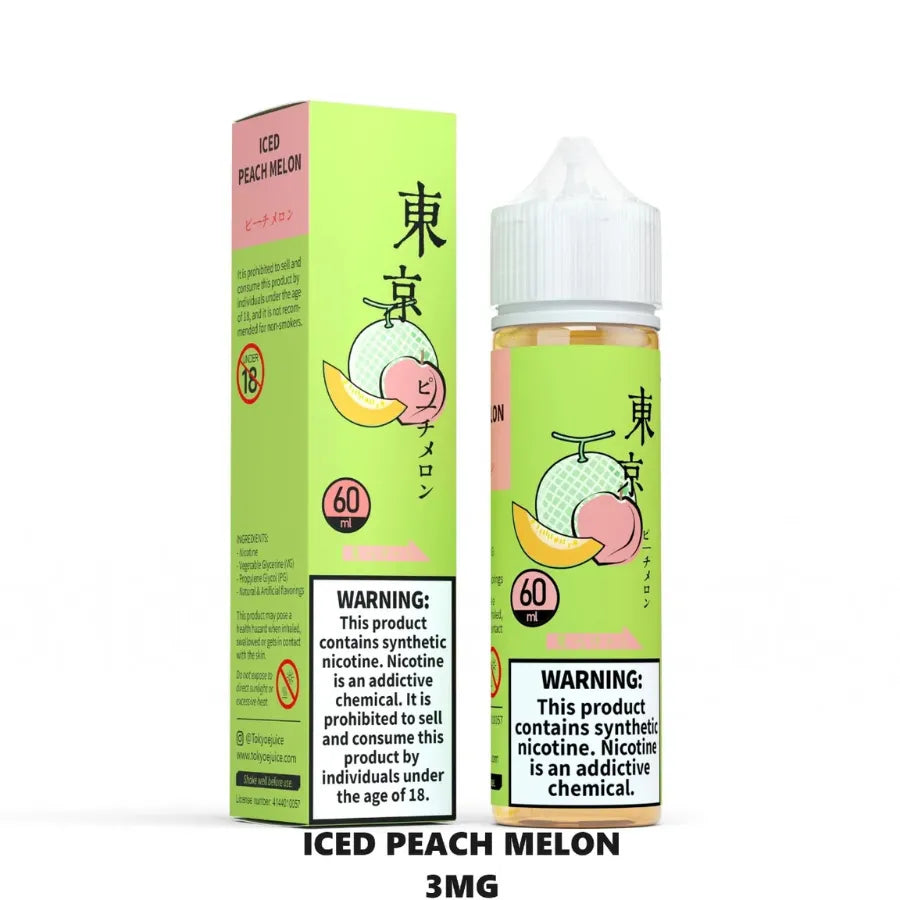  Iced Peach Melon- Tokyo 60ml Liquid in Dubai, UAE