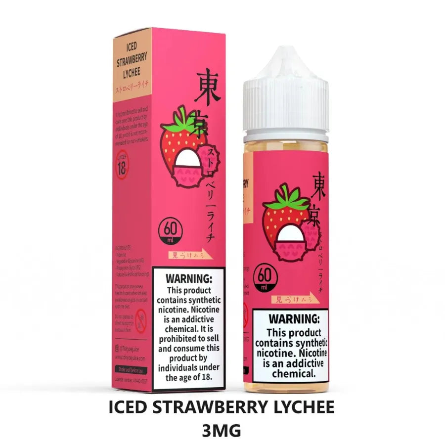 Iced Strawberry Lychee- Tokyo 60ml Liquid in Dubai, UAE