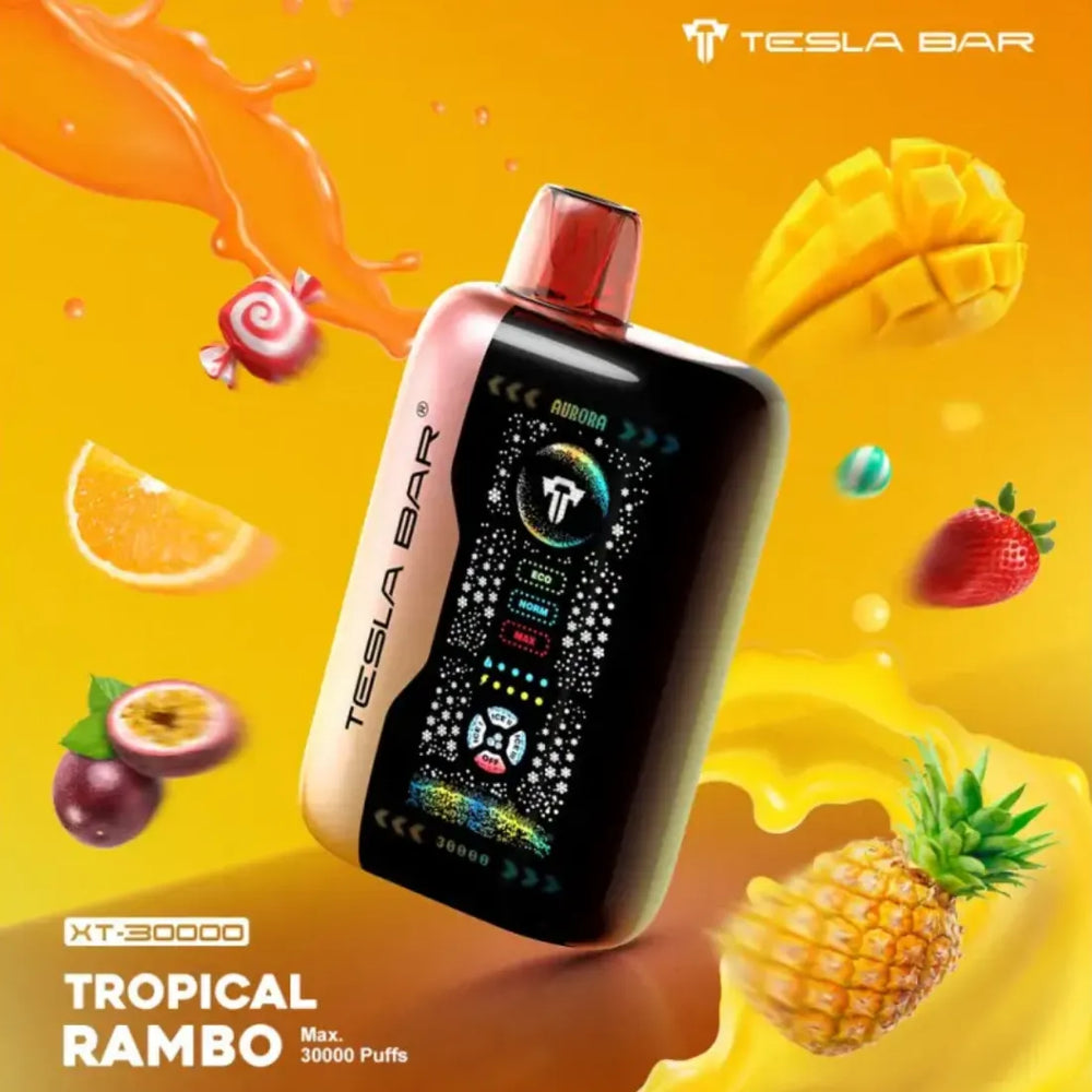 Tropical Rambo - Tesla Bar XT 30000 Puff Disposable Vape 2% Nicotine in Dubai, UAE