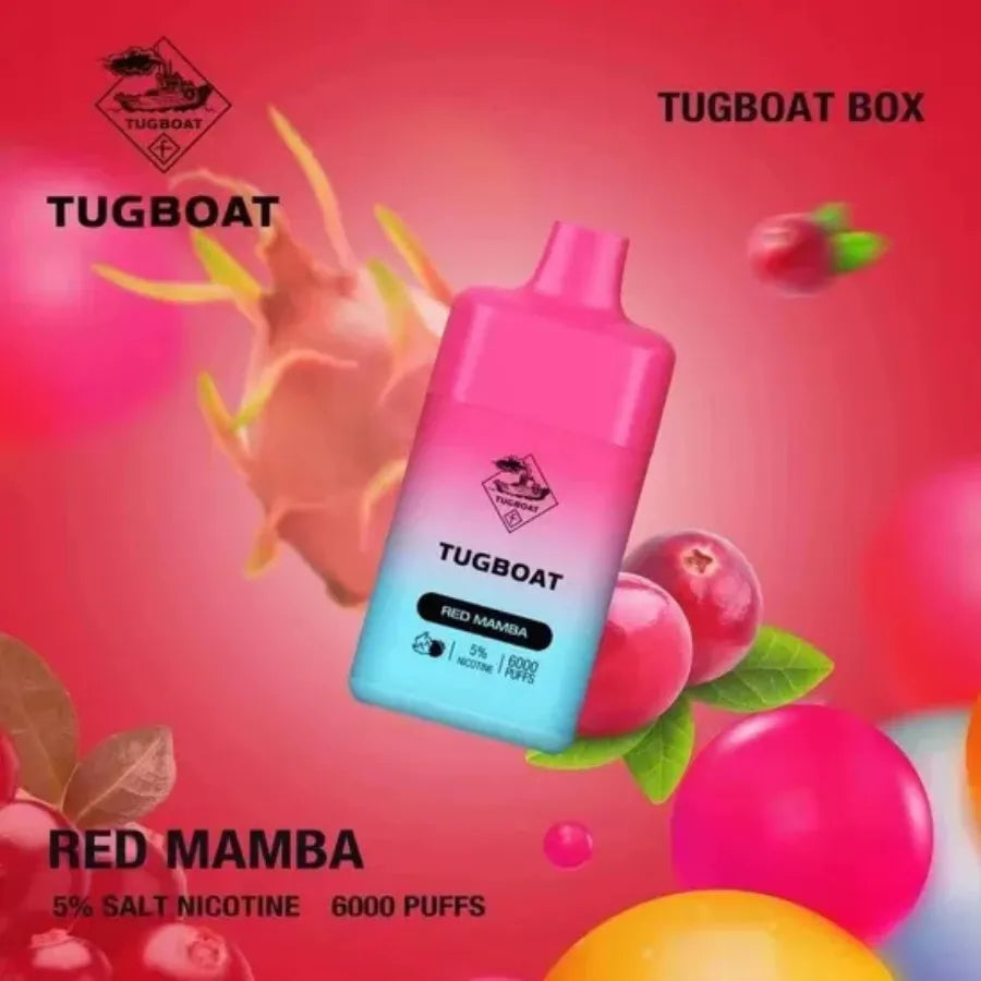 Red Mamba  - Tugboat Box 6000 Puffs Disposable Vape in Dubai, UAE