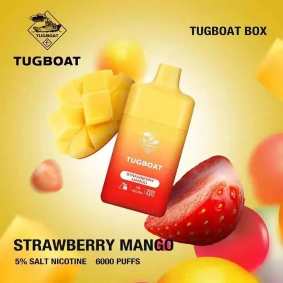 Strawberry mango   - Tugboat Box 6000 Puffs Disposable Vape in Dubai, UAE