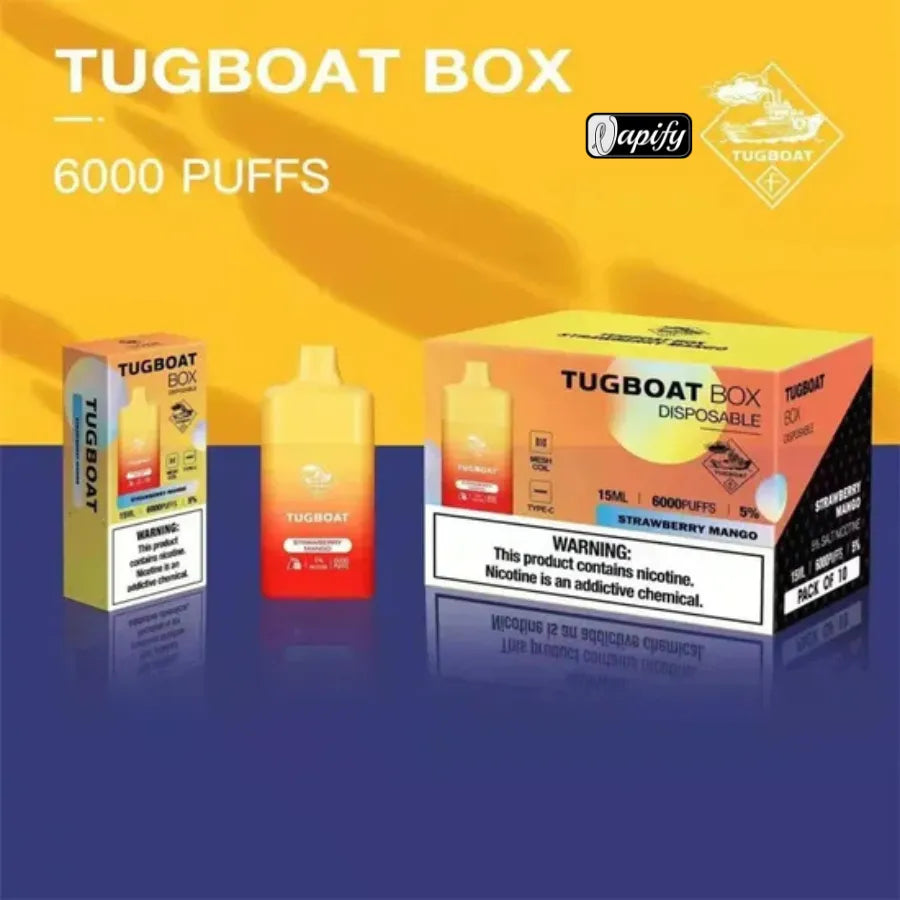 Best Tugboat Box 6000 Puffs Disposable Vape in Dubai, UAE