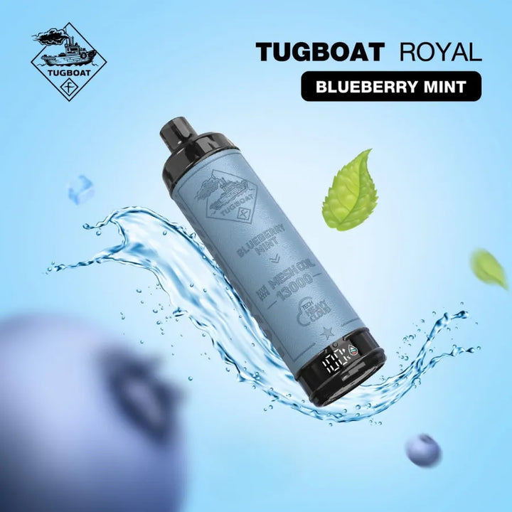 Blueberry Mint  - Tugboat Royal 13000 Puffs Disposable Vape 50mg in Dubai, UAE