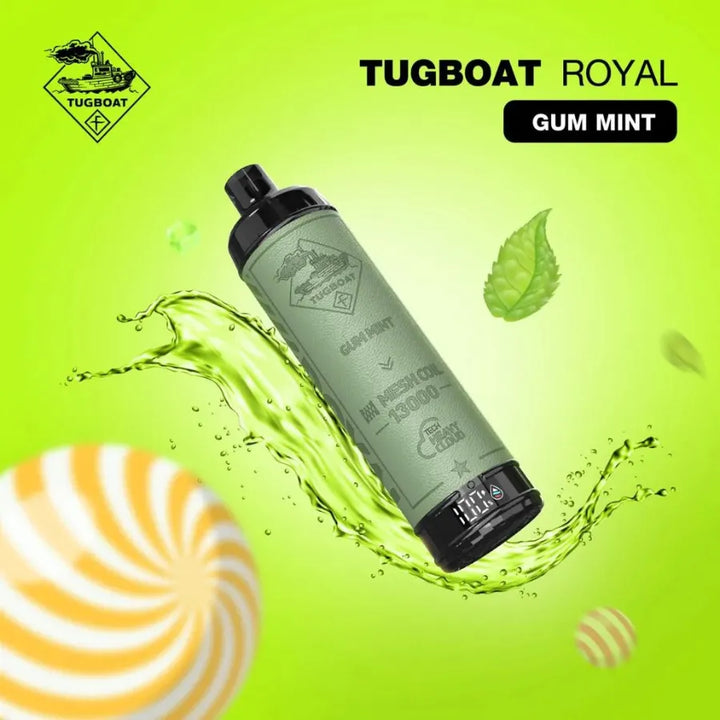 Gum Mint  - Tugboat Royal 13000 Puffs Disposable Vape 50mg in Dubai, UAE