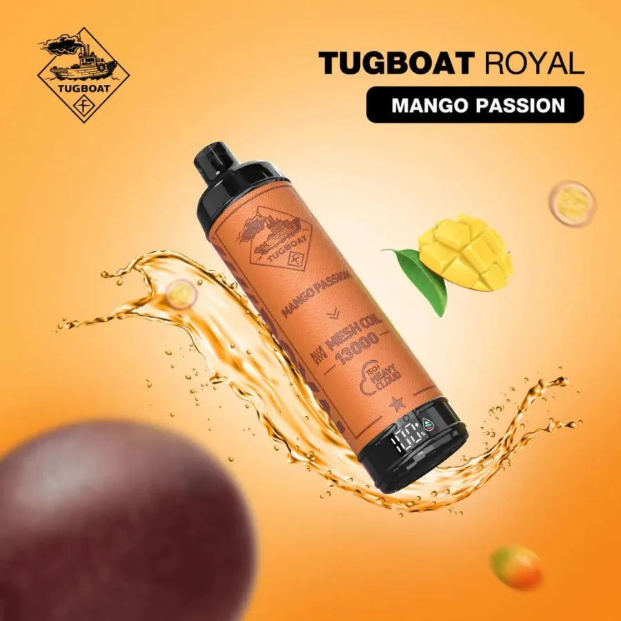 Mango Passion  - Tugboat Royal 13000 Puffs Disposable Vape 50mg in Dubai, UAE