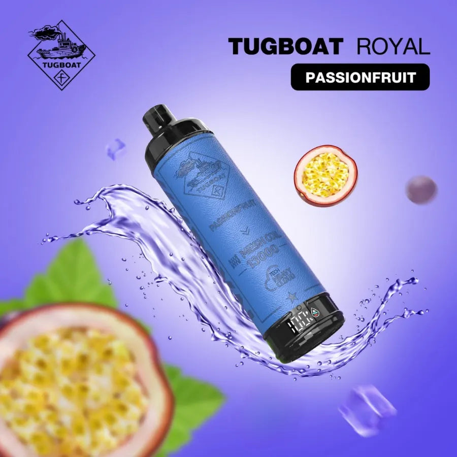 Passion Fruit  - Tugboat Royal 13000 Puffs Disposable Vape 50mg in Dubai, UAE