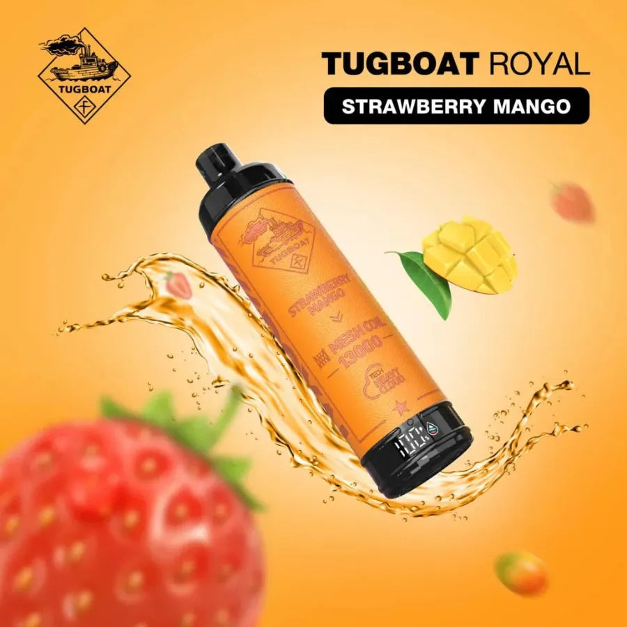 Strawberry Mango  - Tugboat Royal 13000 Puffs Disposable Vape 50mg in Dubai, UAE