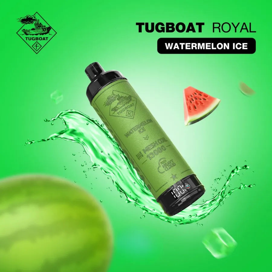 Watermelon Ice  - Tugboat Royal 13000 Puffs Disposable Vape 50mg in Dubai, UAE