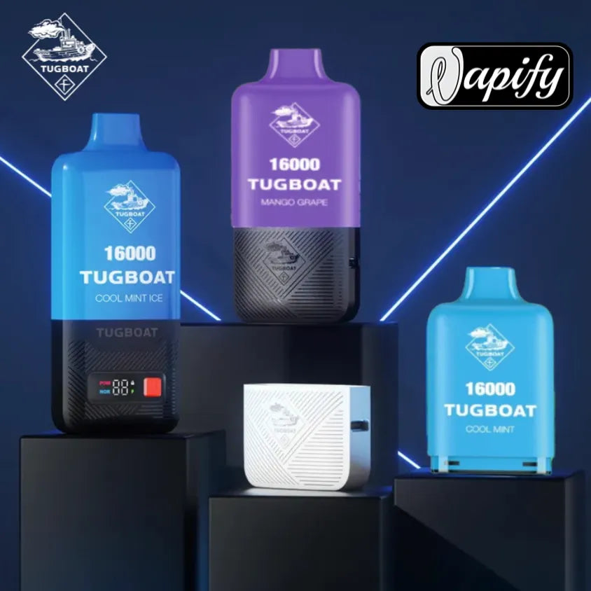Tugboat Super 16000 Puffs Disposable Vape Pod 5% Nicotine in Dubai, UAE