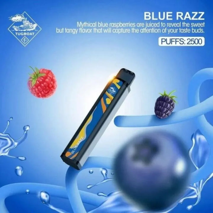 Blue Razz - Tugboat XXL 2500 Puffs Disposable Vape shop in Dubai, UAE