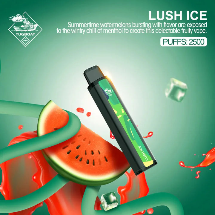 Lush Ice - Tugboat XXL 2500 Puffs Disposable Vape shop in Dubai, UAE