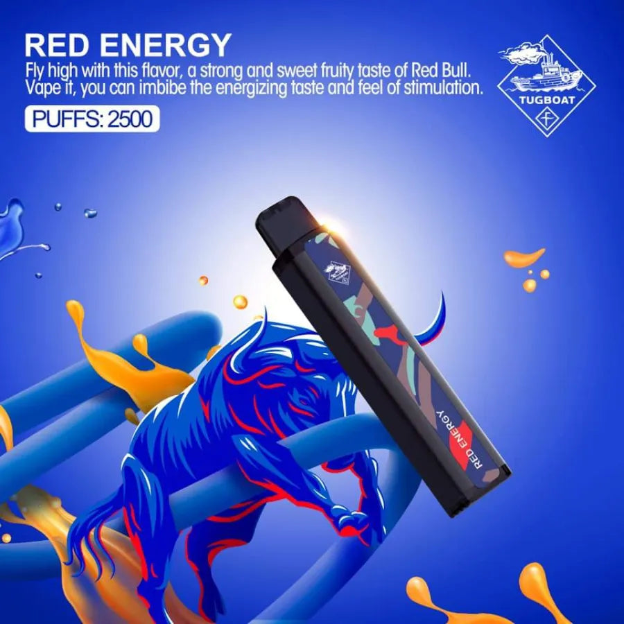 Red Energy - Tugboat XXL 2500 Puffs Disposable Vape shop in Dubai, UAE
