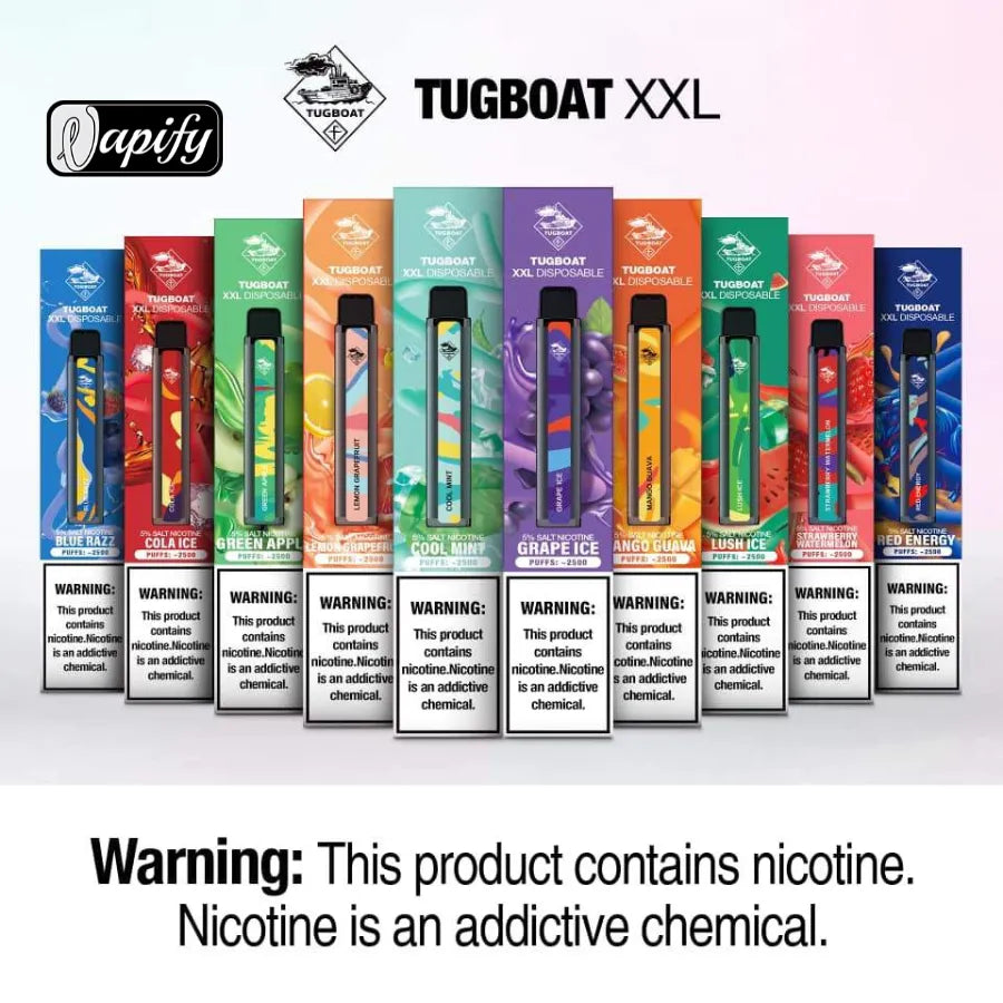Best Tugboat XXL 2500 Puffs Disposable Vape shop in Dubai, UAE