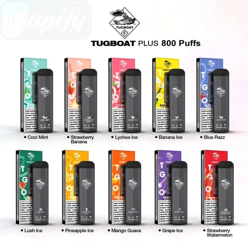 Tugboat Plus 800 Puffs Disposable Vape in Dubai