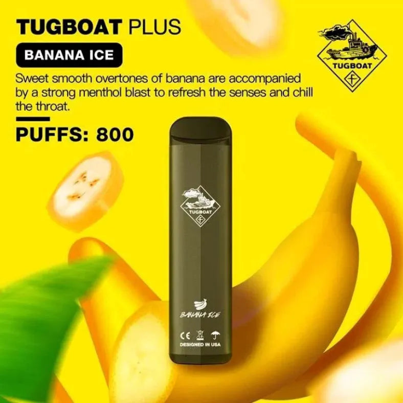 Tugboat plus 800Puffs--Banana ice
