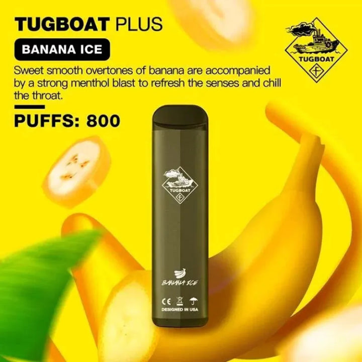 Tugboat plus 800Puffs--Banana ice