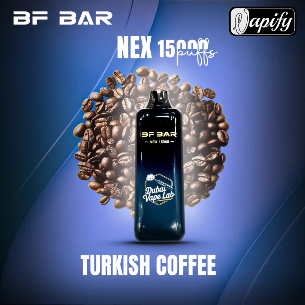 Turkish Coffee - BF BAR NEX 15000 Puffs Disposable Vape in Dubai, UAE