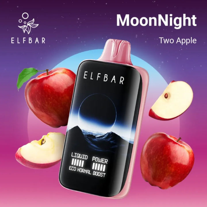 Two Apple - ELFBAR Moon Night 40000 Puffs Disposable Vape 50mg in Dubai, UAE  
