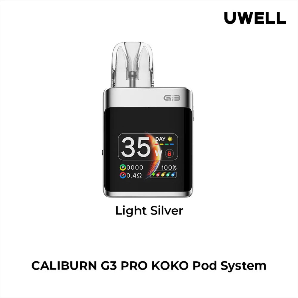 Light Silver - UWELL Caliburn G3 Pro Koko Pod System Kit in Dubai, UAE