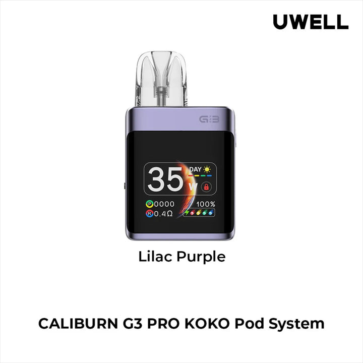 Lilac purple - UWELL Caliburn G3 Pro Koko Pod System Kit in Dubai, UAE