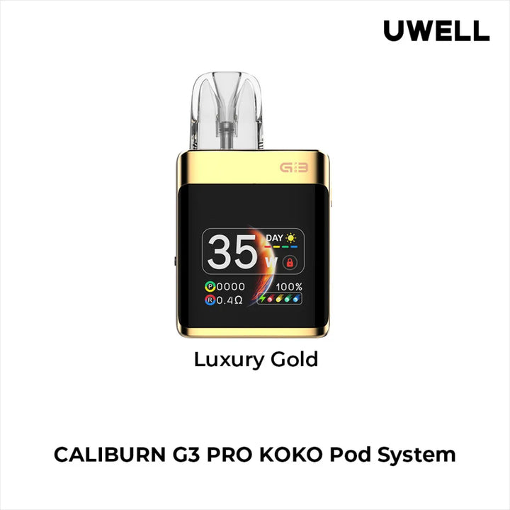 Luxury Gold - UWELL Caliburn G3 Pro Koko Pod System Kit in Dubai, UAE