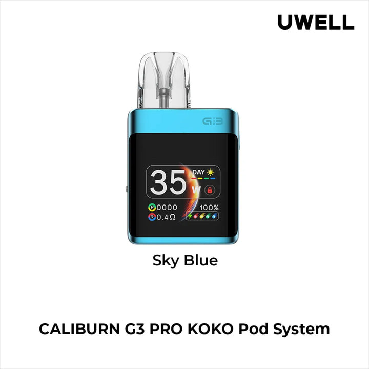 Sky Blue- UWELL Caliburn G3 Pro Koko Pod System Kit in Dubai, UAE