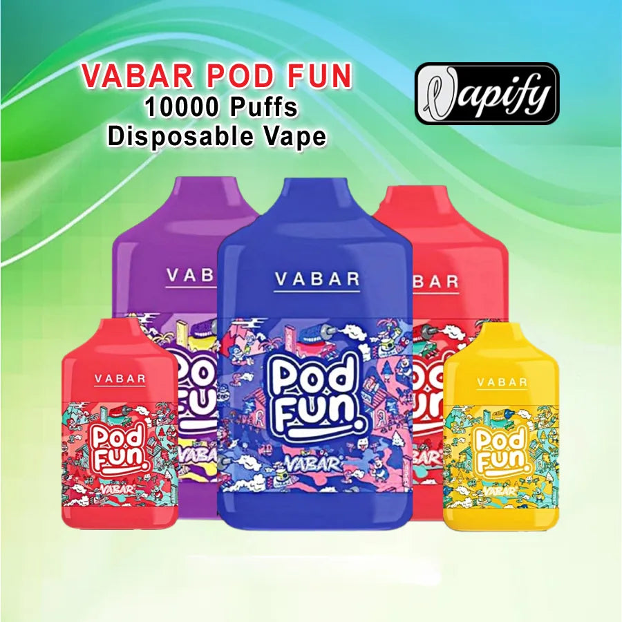 Best VABAR Pod Fun 10000 Puffs Disposable Rechargeable Vape in Dubai, UAE