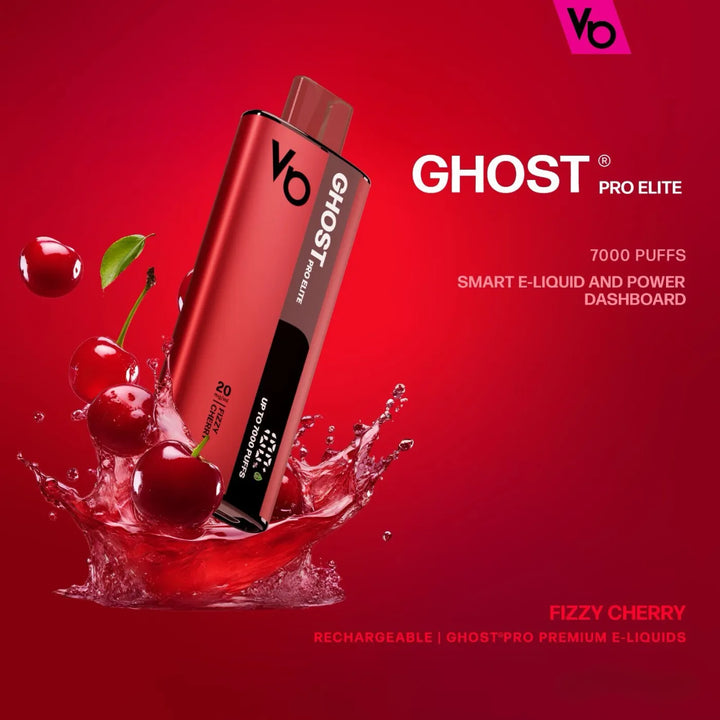 VAPES BARS Ghost Pro Elite Disposable 7000 Puffs 20MG Rechargeable Vape