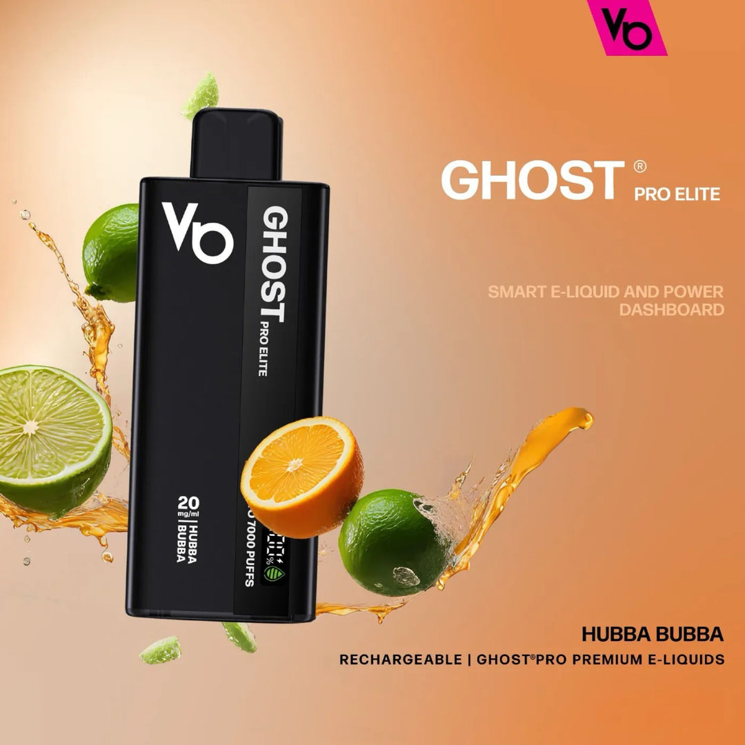VAPES BARS Ghost Pro Elite Disposable 7000 Puffs 20MG Rechargeable Vape