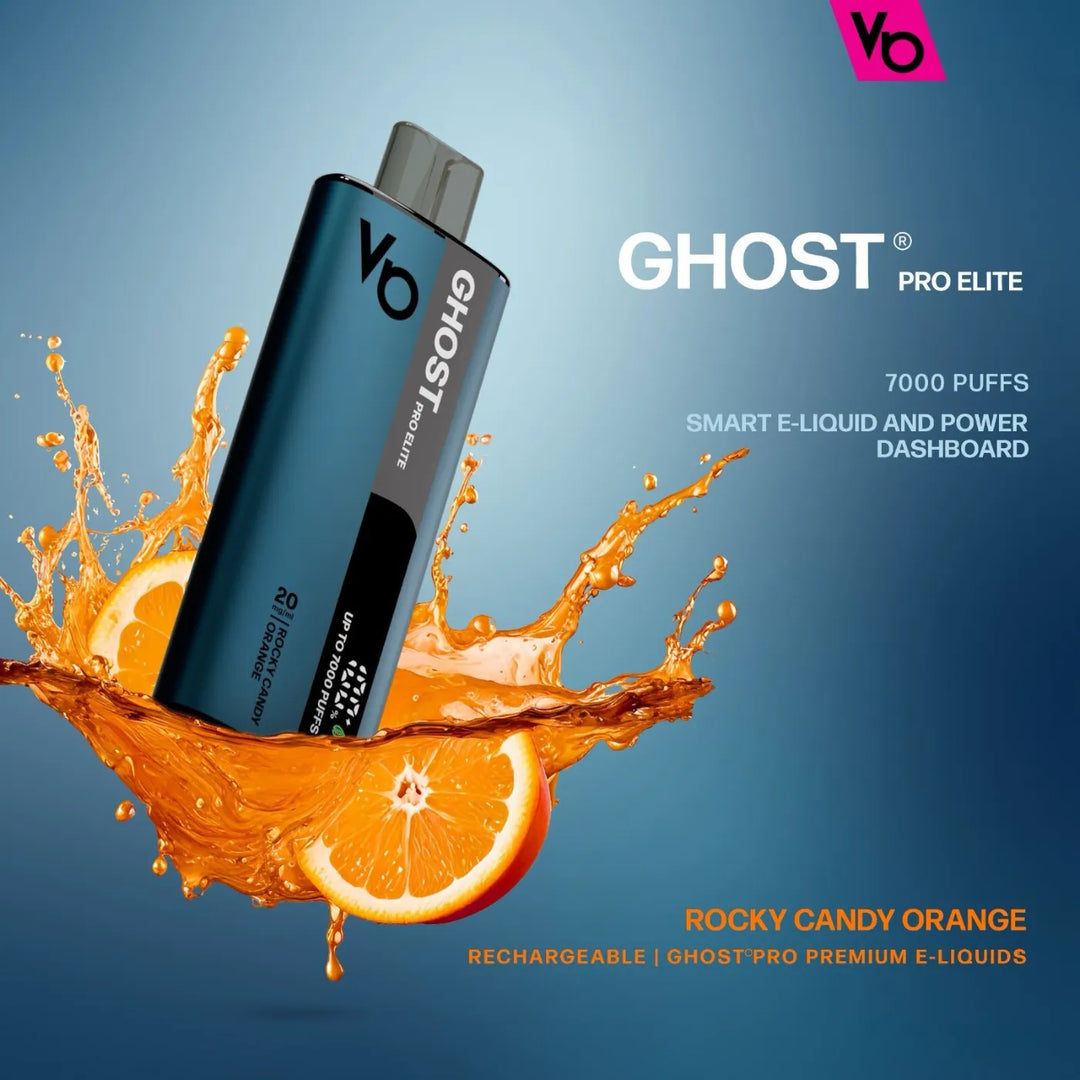 VAPES BARS Ghost Pro Elite Disposable 7000 Puffs 20MG Rechargeable Vape