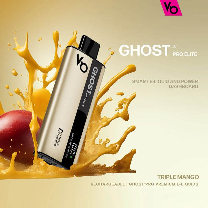 VAPES BARS Ghost Pro Elite Disposable 7000 Puffs 20MG Rechargeable Vape