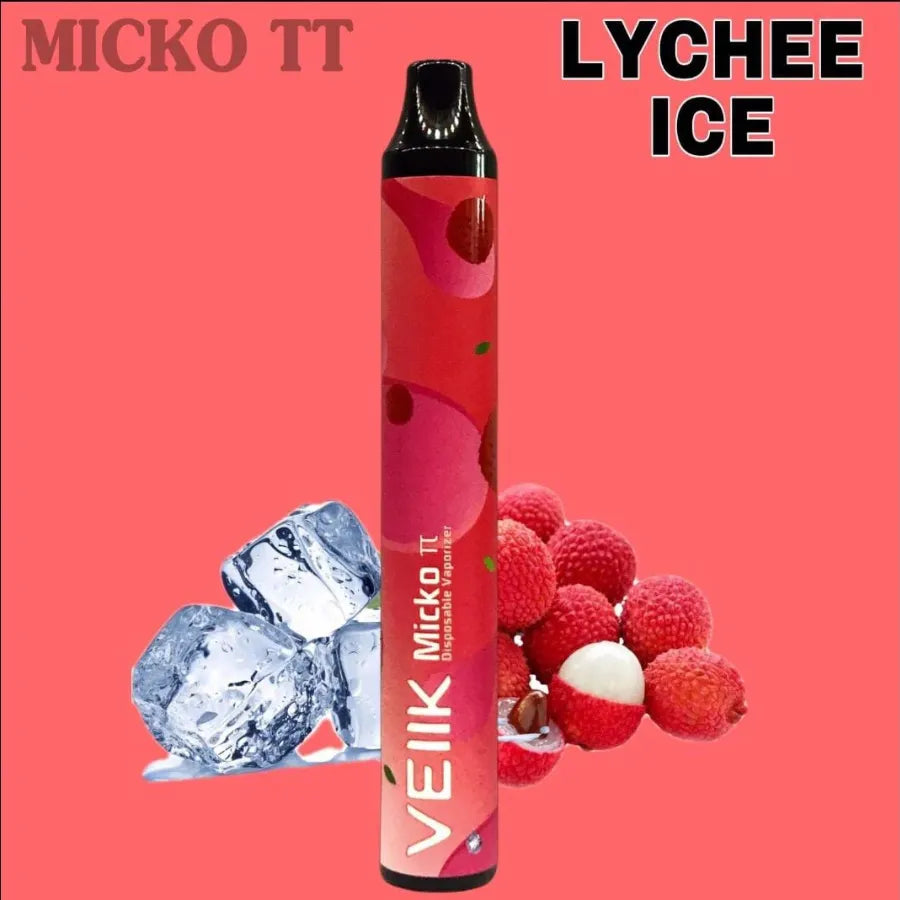 Lychee Ice  - VEIIK Micko π Pie 600 Puffs Disposable Vaporizer in Dubai, UAE 