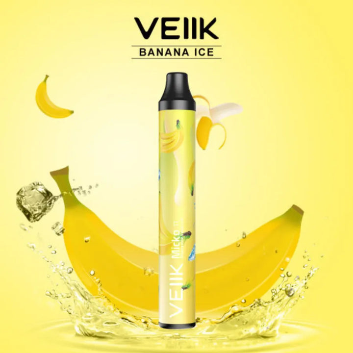 Banana Ice  - VEIIK Micko π Pie 600 Puffs Disposable Vaporizer in Dubai, UAE 