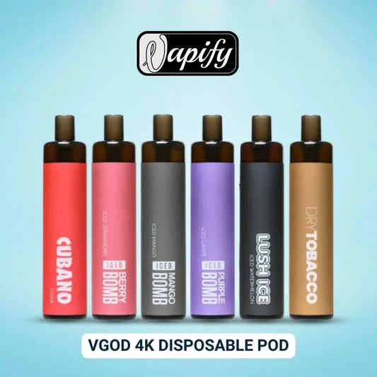 Vgod Pod 4k 4000 Puffs Disposable Vape 20mg & 50mg in Dubai, UAE