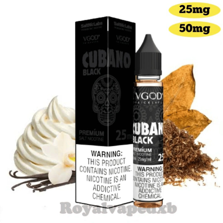 VGOD Salt Nic 30ml Vape Liquid- Cubano Black