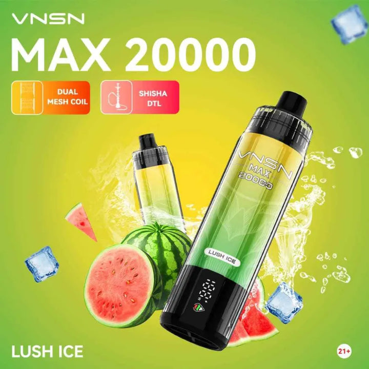 VNSN Max Shisha 20000 Puffs - Lush Ice  