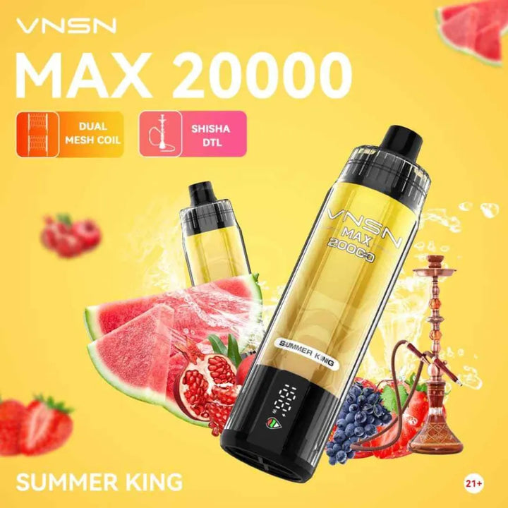 VNSN Max Shisha 20000 Puffs - Summer King 